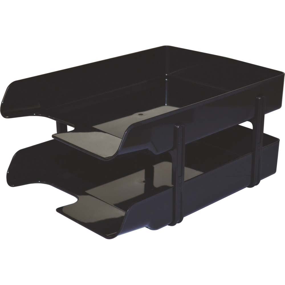 1757/B - Omega Office Tray - Letra Black