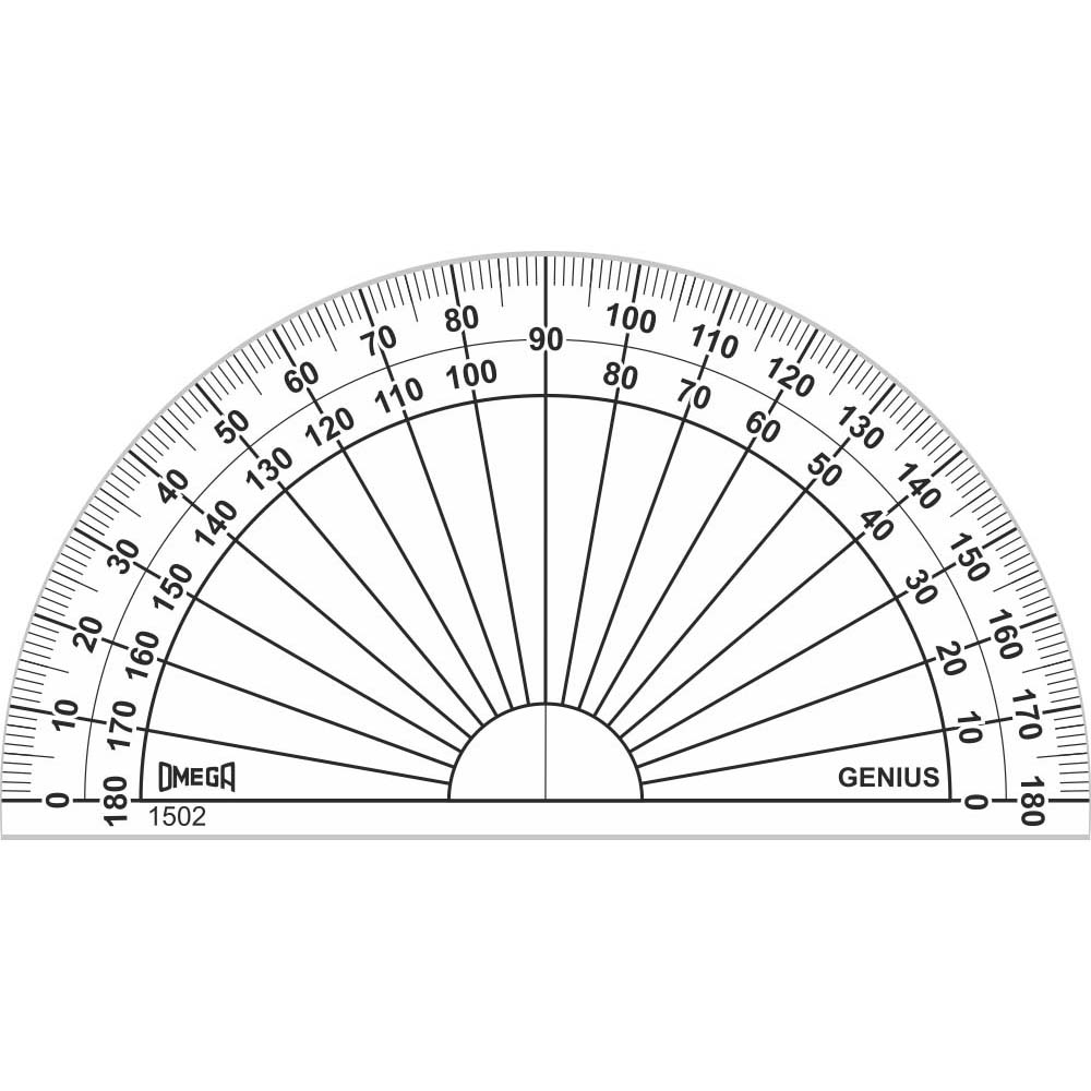 1502-Omega Protractor 10 Cms