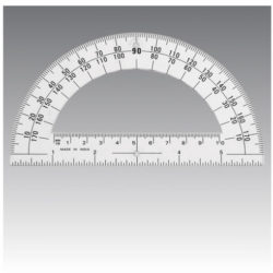 1537-ECONOMY PROTRACTOR SEMI CIRCULAR 15 CMS