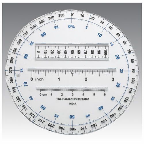 1538 PERCENTAGE PROTRACTOR