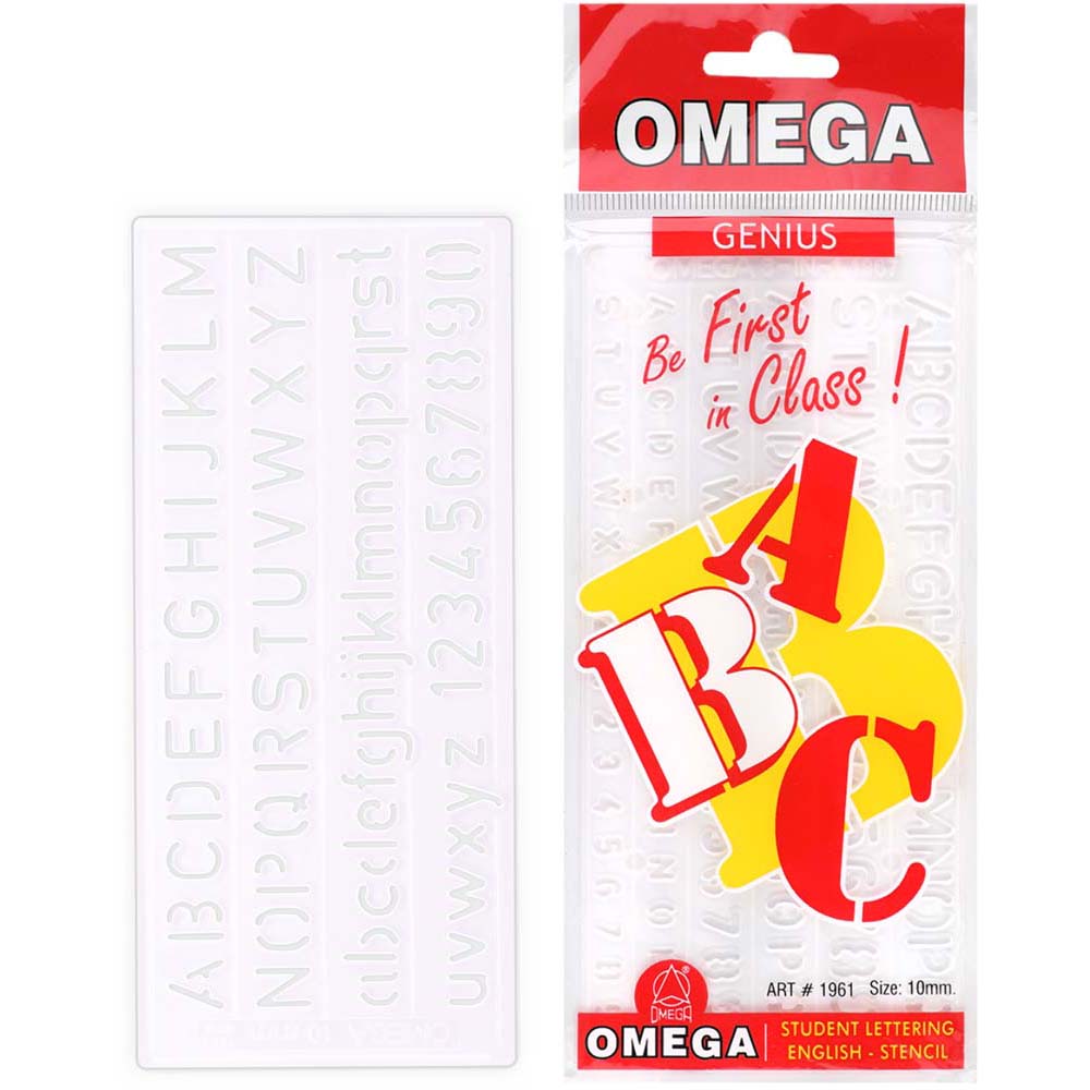 1961 -Omega Lettering Stencil 10 MM