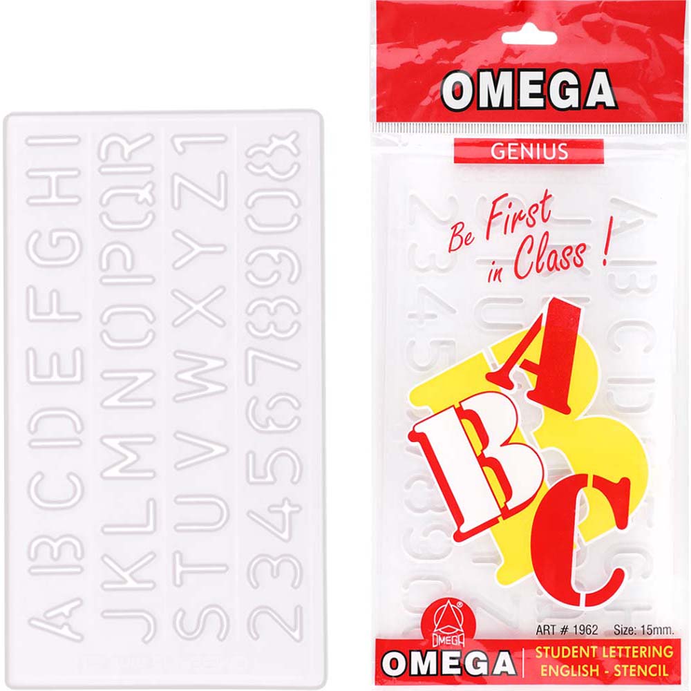 1962 - Omega Lettering Stencil 15 MM
