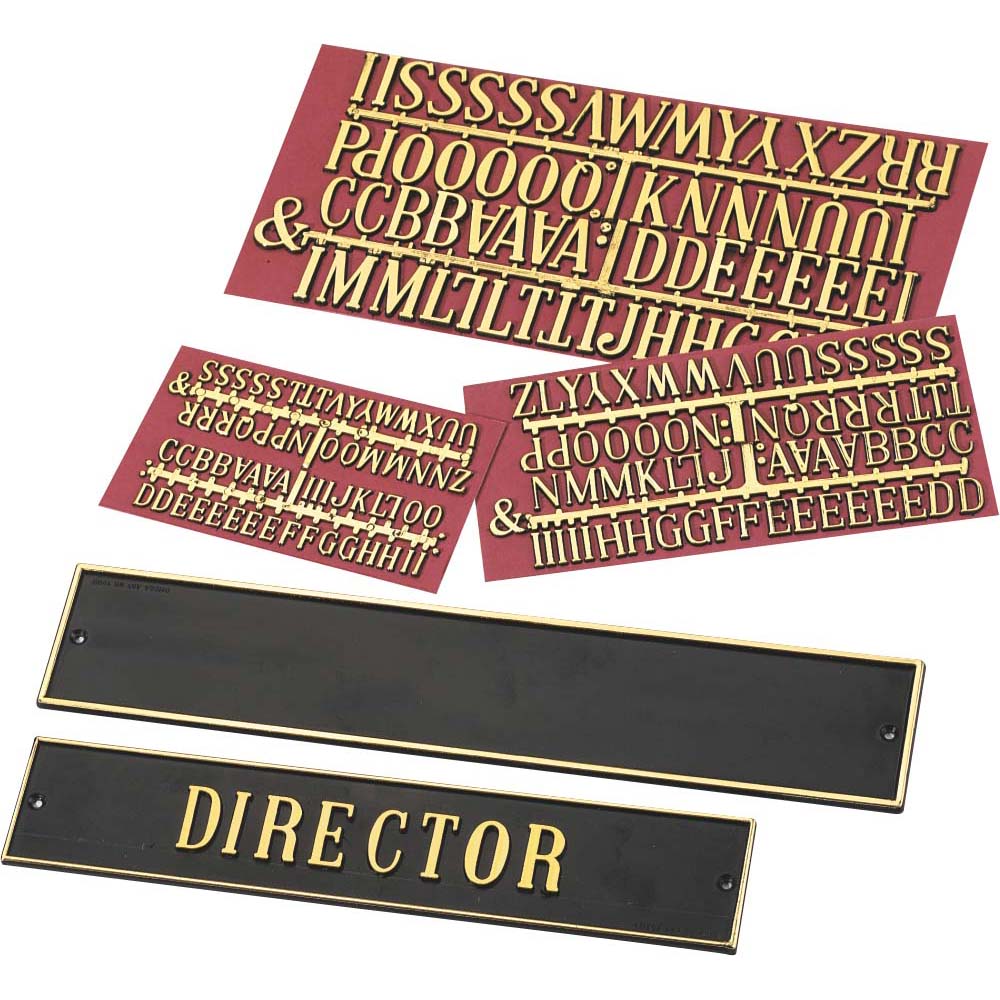 1989 Omega Letro Sign Plate Big