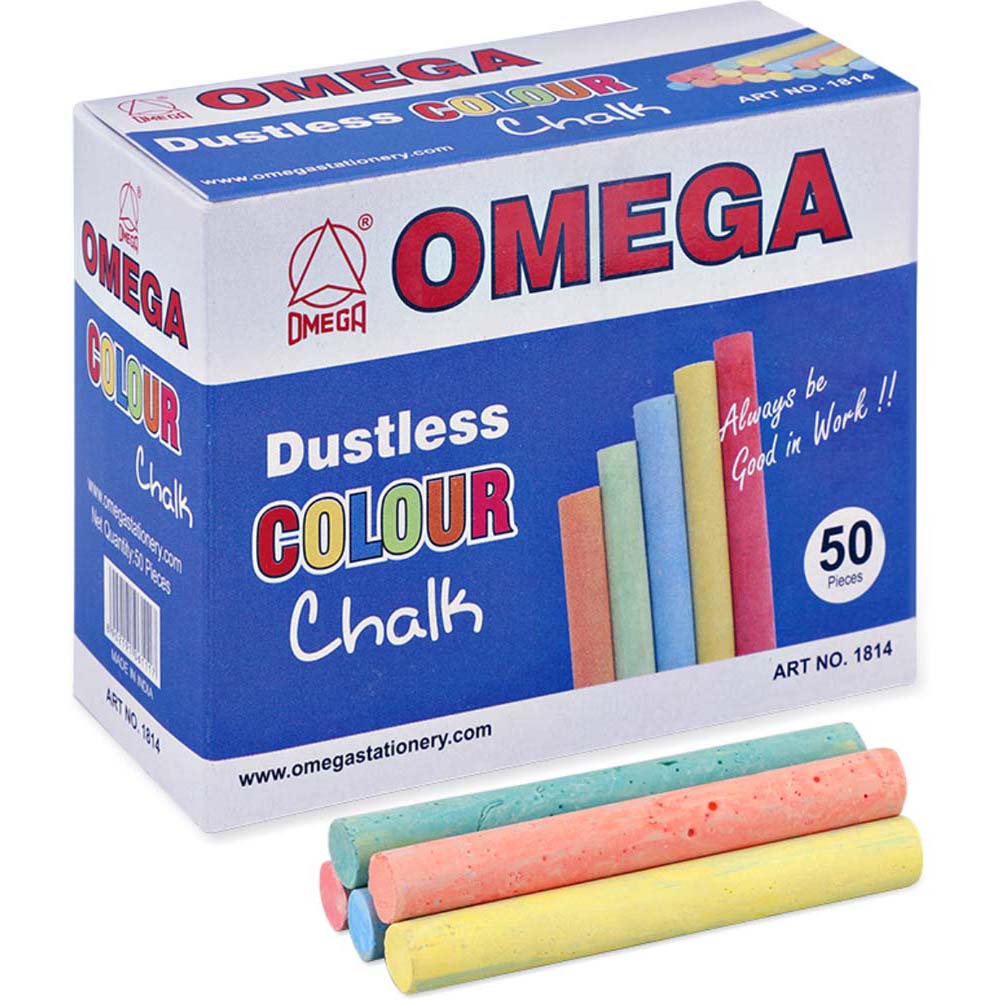 1814-Omega colour Chalk- Pk of 50